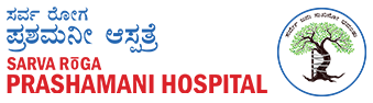Prashamani Hospital logo, link to homepage
